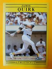 Jamie Quirk #21 Baseball Cards 1991 Fleer Prices