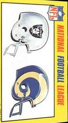 Raiders, Rams [Helmets Cardboard] Football Cards 1988 Monty Gum Prices
