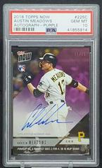 Austin Meadows [Autograph Purple] #225C Baseball Cards 2018 Topps Now Prices