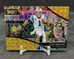 Cam Newton [Gold Prizm] Football Cards 2018 Panini Select Snapshots Prices