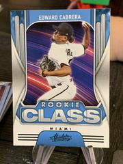 Edward Cabrera [Retail Green] #RC-11 Baseball Cards 2022 Panini Absolute Rookie Class Prices