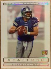 Matthew Stafford [White Refractor] #125 Football Cards 2009 Topps Platinum Prices