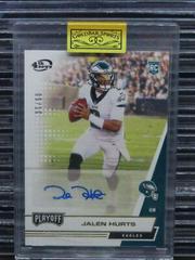 Jalen Hurts [Autograph 4th Down] Football Cards 2020 Panini Playoff Prices