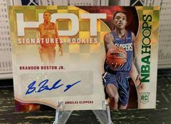 Brandon Boston Jr. [Green] Basketball Cards 2021 Panini Hoops Hot Signatures Rookies Prices