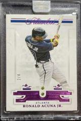 Ronald Acuna Jr. [Pink] #5 Baseball Cards 2021 Panini Flawless Prices