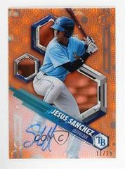 Jesus Sanchez [Autograph Orange Magma Diffractor] Baseball Cards 2018 Bowman High Tek Prices