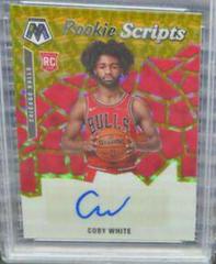 Coby White [Gold] #RS-CBW Basketball Cards 2019 Panini Mosaic Rookie Scripts Prices