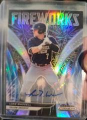 Luke Waddell [Autograph Silver Prizm] #F-LW Baseball Cards 2021 Panini Prizm Draft Picks Fireworks Prices