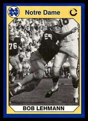 Bob Lehmann Football Cards 1990 Notre Dame Collegiate Collection Prices