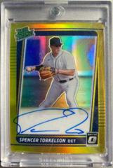 Spencer Torkelson [Gold] #RPS-ST Baseball Cards 2021 Panini Donruss Optic Rated Prospect Signatures Prices