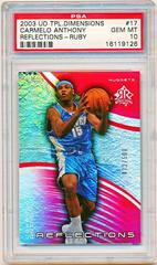 Carmelo Anthony [Reflections Ruby] Basketball Cards 2003 Upper Deck Triple Dimensions Reflections Prices