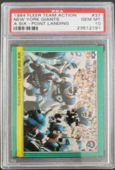 New York Giants [A Six Point Landing] #37 Football Cards 1984 Fleer Team Action Prices