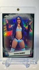 Sasha Banks [Black Refractor] #66 Wrestling Cards 2021 Topps Chrome WWE Prices