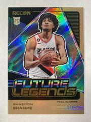 Shaedon Sharpe [Gold] #8 Basketball Cards 2022 Panini Recon Future Legends Prices