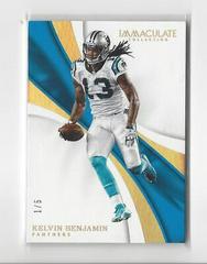 Kelvin Benjamin [Gold] Football Cards 2017 Panini Immaculate Collection Prices