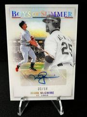 Mark McGwire [Holo Silver] Baseball Cards 2022 Panini Chronicles Boys of Summer Autographs Prices