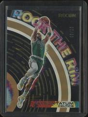 Jayson Tatum [Gold] #18 Basketball Cards 2021 Panini Recon Rock the Rim Prices