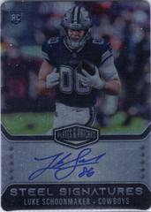 Luke Schoonmaker #RSSLSC Football Cards 2023 Panini Plates and Patches Rookie Steel Signatures Prices
