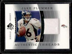 Jake Plummer [Single Jersey] #JC-JP Football Cards 2003 SP Authentic Threads Prices