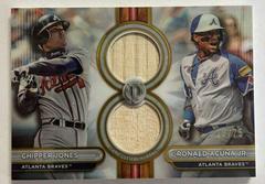 Chipper Jones / Ronald Acuna Jr. [Gold Dual Player] #DR2-JA Baseball Cards 2024 Topps Tribute Dual Relic Prices