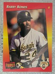 Barry Bonds Baseball Cards 1992 Panini Donruss Triple Play Prices