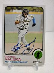 George Valera #ROA-GV Baseball Cards 2022 Topps Heritage Minor League Real One Autographs Prices