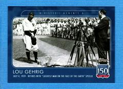 Lou Gehrig Baseball Cards 2019 Topps 150 Years of Baseball Prices
