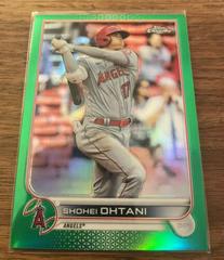 Shohei Ohtani [SP Variation Green Speckle] #1 Baseball Cards 2022 Topps Chrome Prices