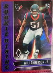 Will Anderson Jr. [Purple] #RIS-3 Football Cards 2023 Panini Phoenix Rookie Rising Prices