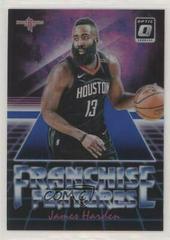 James Harden [Blue] Basketball Cards 2018 Panini Donruss Optic Franchise Features Prices