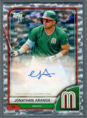 Jonathan Aranda [Cracked Ice] #AV-JA Baseball Cards 2023 Topps World Classic Autographs Prices