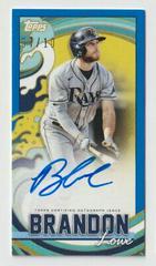 Brandon Lowe [Blue] #TRA-BL Baseball Cards 2022 Topps Rip Autographs Prices
