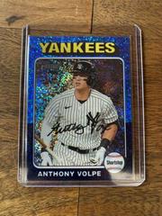 Anthony Volpe [Blue Sparkle Refractor] #282 Baseball Cards 2024 Topps Heritage Chrome Prices