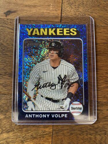Anthony Volpe [Blue Sparkle Refractor] #282 Cover Art