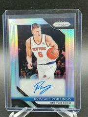 Kristaps Porzingis [Silver Prizm] Basketball Cards 2018 Panini Prizm Signatures Prices