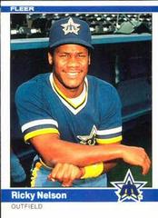 Ricky Nelson [J. Nelson's Stats on Back] Baseball Cards 1984 Fleer Prices