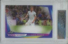 Luka Modric [Navy Blue] Soccer Cards 2022 Leaf Vivid Imagery Prices