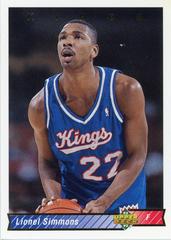 Lionel Simmons Basketball Cards 1992 Upper Deck Prices