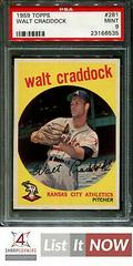Walt Craddock [White Back] Baseball Cards 1959 Topps Prices