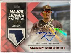 Manny Machado Baseball Cards 2022 Topps Update Major League Material Autographs Prices