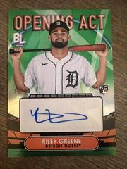 Riley Greene [Green] #OAA-RG Baseball Cards 2023 Topps Big League Opening Act Autographs Prices