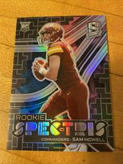 Sam Howell [Nebula] #RSP-SHO Football Cards 2022 Panini Spectra Rookie Spectris Prices