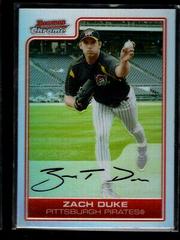 Zach Duke [Blue Refractor] #58 Baseball Cards 2006 Bowman Chrome Prices