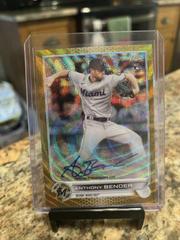 Anthony Bender [Gold Wave] Baseball Cards 2022 Topps Chrome Rookie Autographs Prices