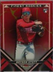Bryson Stott [Gold] Baseball Cards 2022 Topps Finest Rookies Design Variation Prices