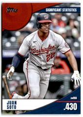 Juan Soto [Red] #SS-12 Baseball Cards 2022 Topps Significant Statistics Prices