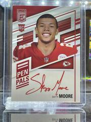 Skyy Moore [Red Ink] #PP-SM Football Cards 2022 Panini Donruss Elite Pen Pals Autographs Prices