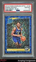 Aaron Holiday [Fast Break Blue] #176 Basketball Cards 2018 Panini Donruss Optic Prices