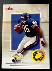 Anthony Thomas [Prominence 75] Football Cards 2001 Fleer Authority Prices