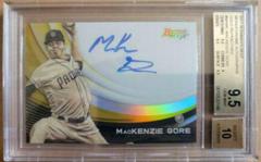 MacKenzie Gore [Gold Refractor] #MA-MG Baseball Cards 2017 Bowman's Best Monochrome Autograph Prices